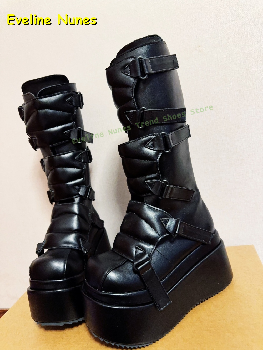 Zwarte Gesp Cyberpunk Y2K Knie - Women'S Fashion Boots 2025 recensie en prijs