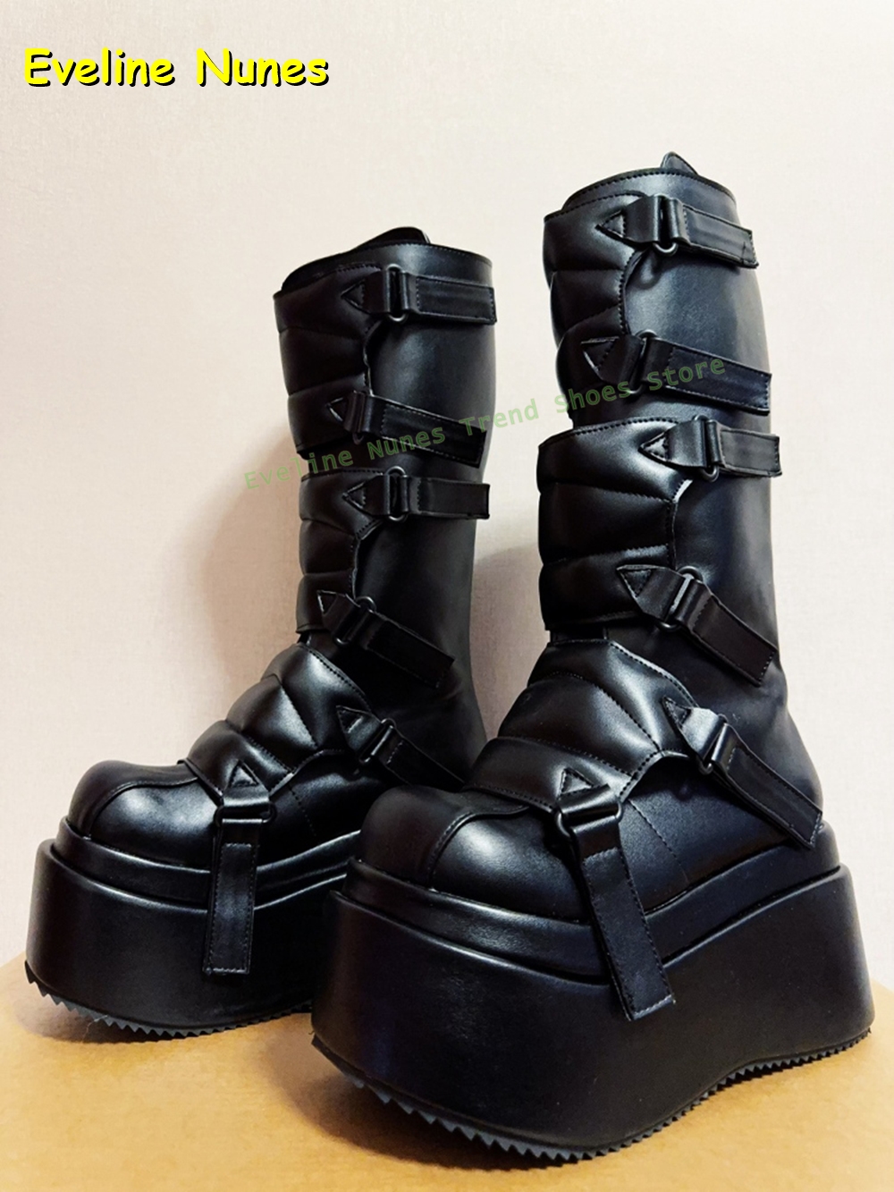 Zwarte Gesp Cyberpunk Y2K Knie - Women'S Fashion Boots 2025 recensie en prijs