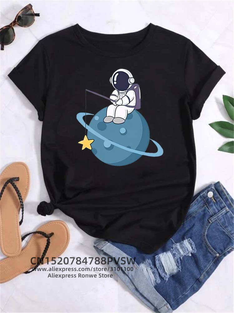 Maan Ruimte Planeet Print Tee  - Women'S Fashion In The 90S recensie en prijs