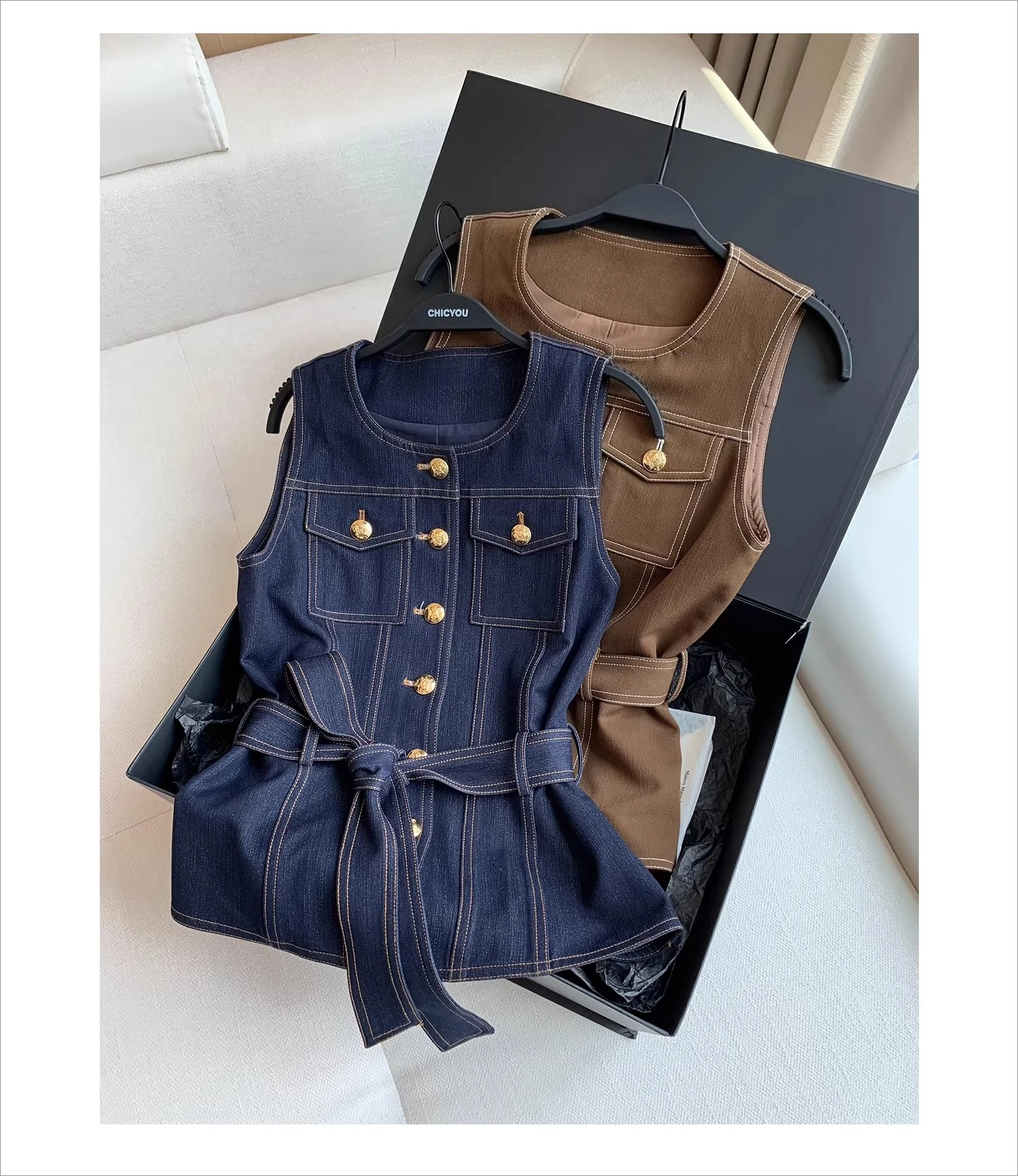 Y2K 2026 nieuwe knoop retro je - Women Fashion Jeans Top recensie en prijs
