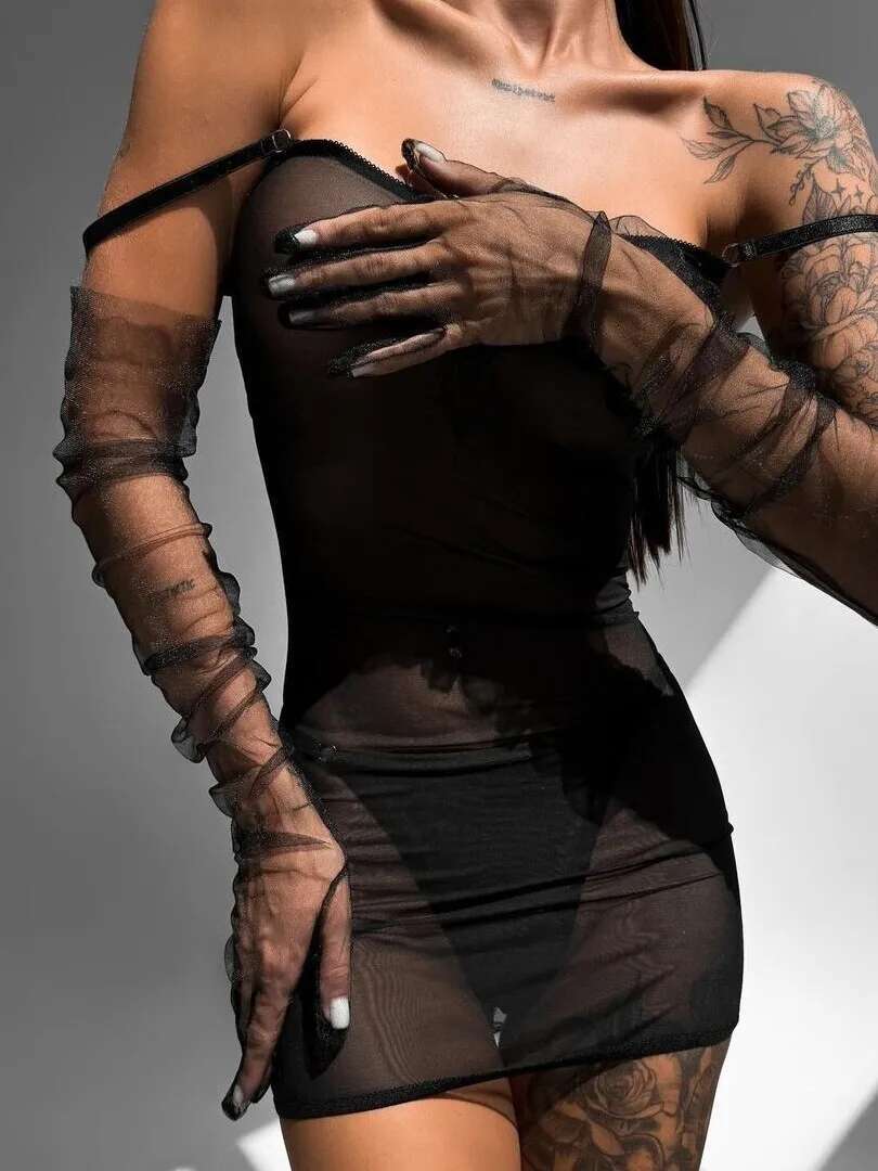 Sexy Hip Knuffelen Strik Jurk  - Lace Trim Cami recensie en prijs