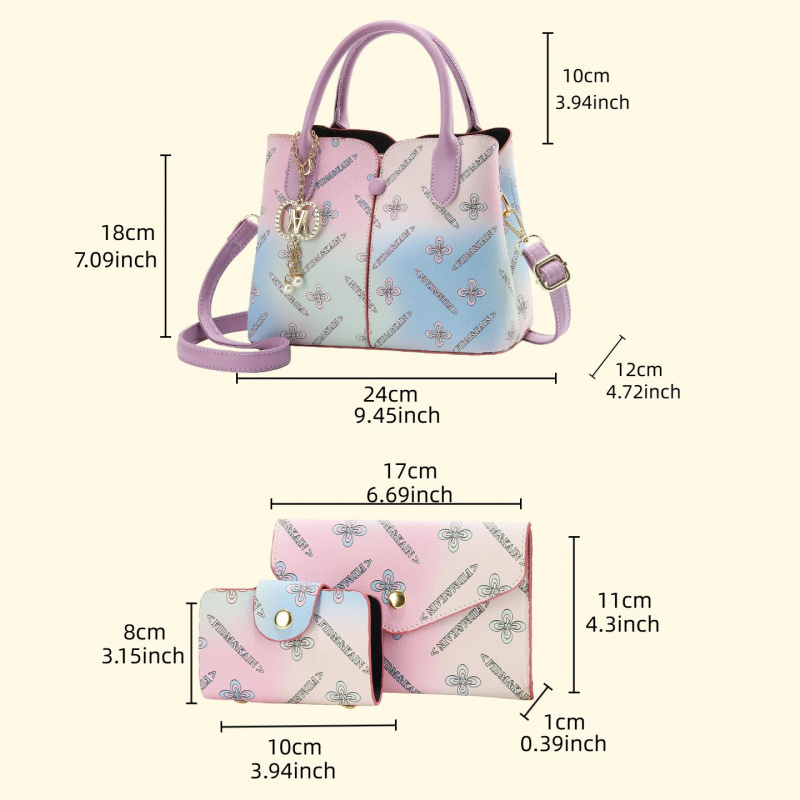Gradient Dames Driedelige Set  - Crossbody Bag Women recensie en prijs
