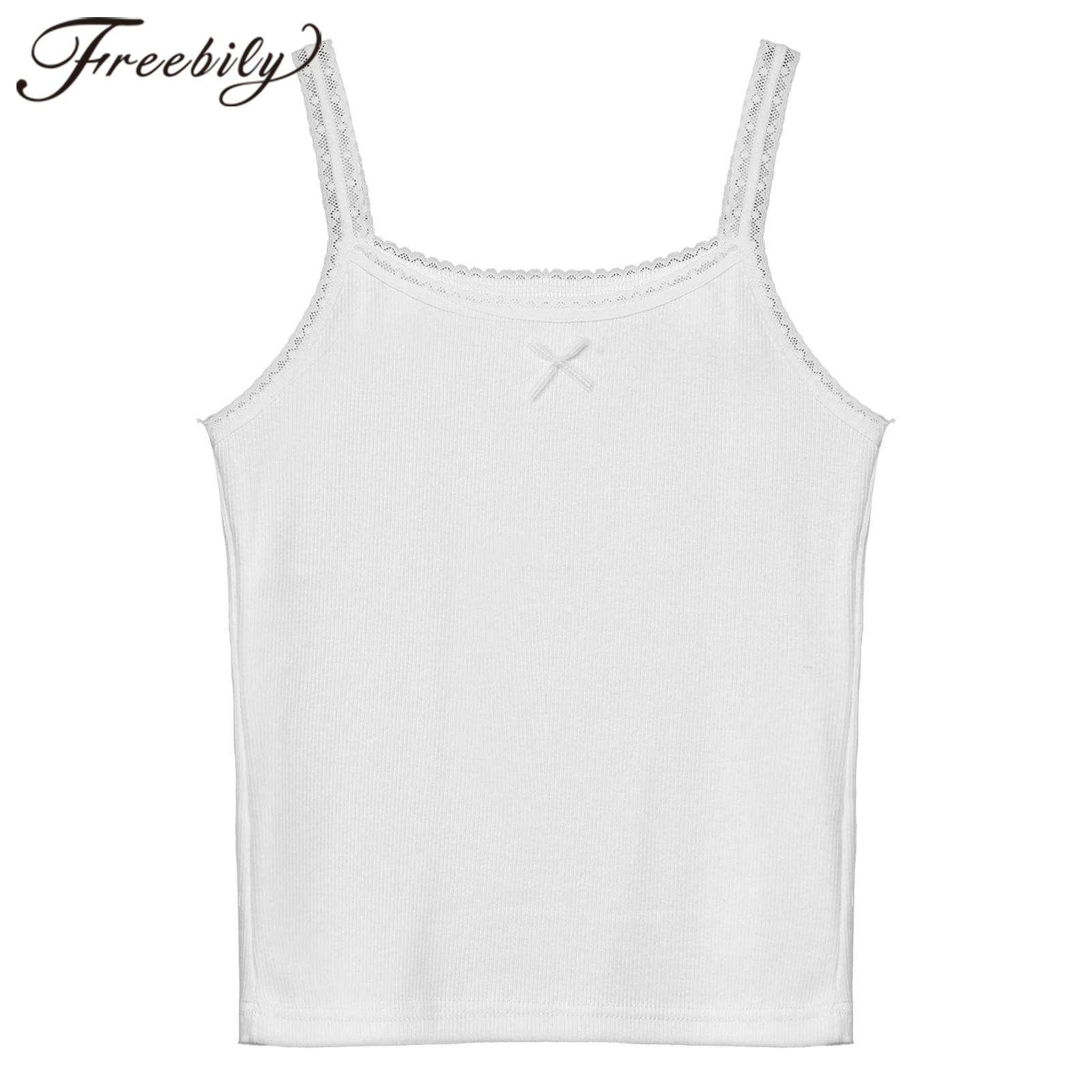 Tieners Kids Yoga Top Meisjes  - Lace Trim Cami recensie en prijs