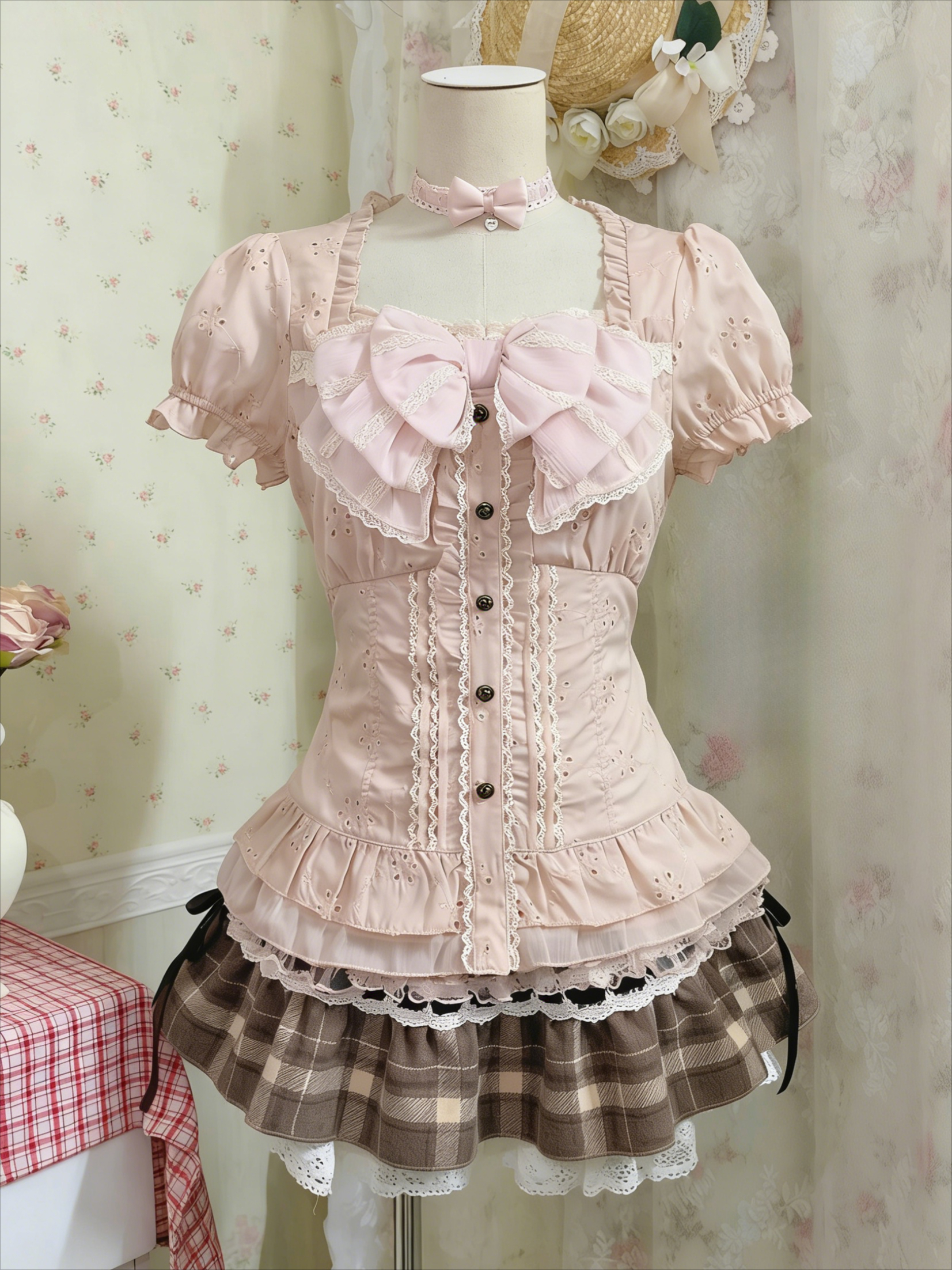 Japanse zoete driedelige set v - Lace Trim Cami recensie en prijs